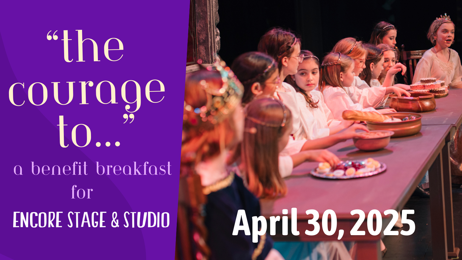 Breakfast 2025 Banner benefit breakfast, spring 2025, banner, header, announcement, now happening, breakfast 2025, eating, food, feast